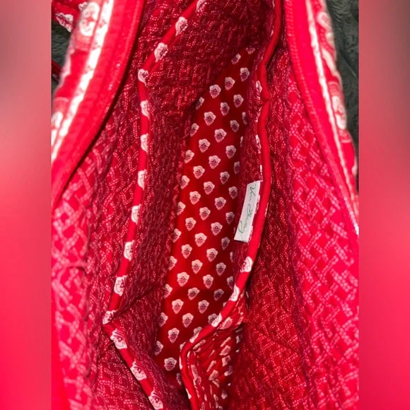 Vera Bradley Red Patterned Shoulder Bag - Picture 2 of 9